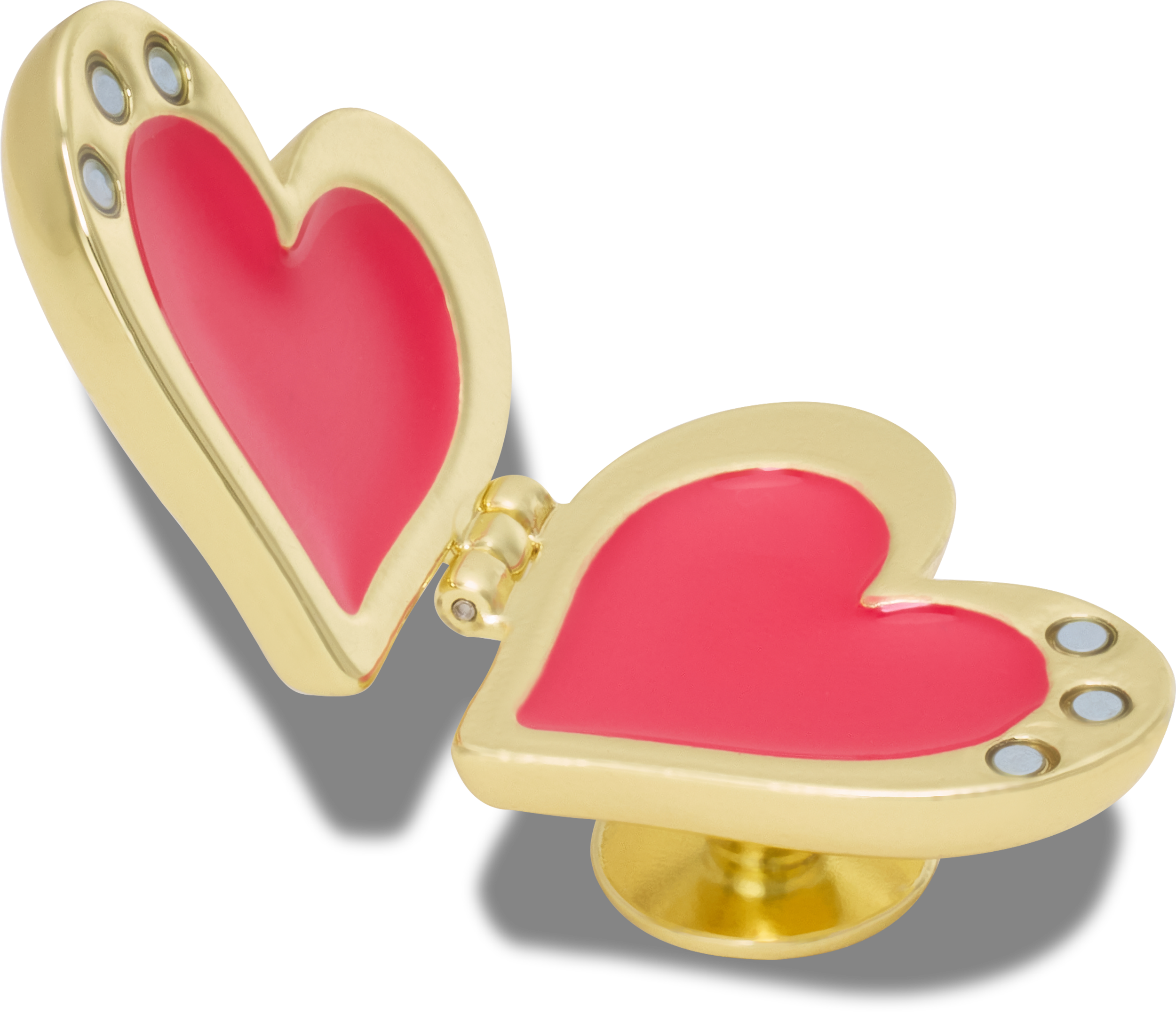 Gold Bubble Locket Heart