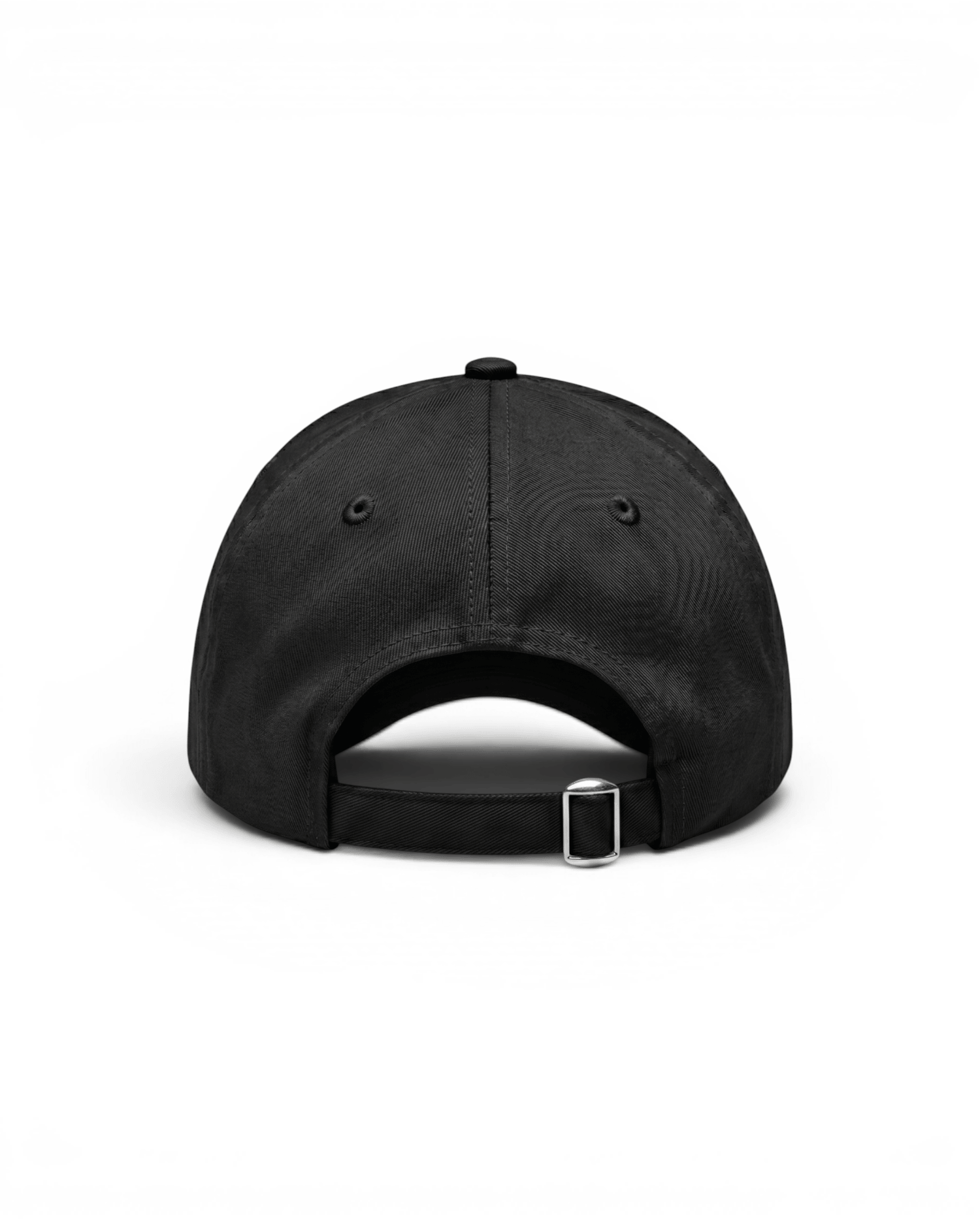 Signature Embroidered Dad Hat - Black