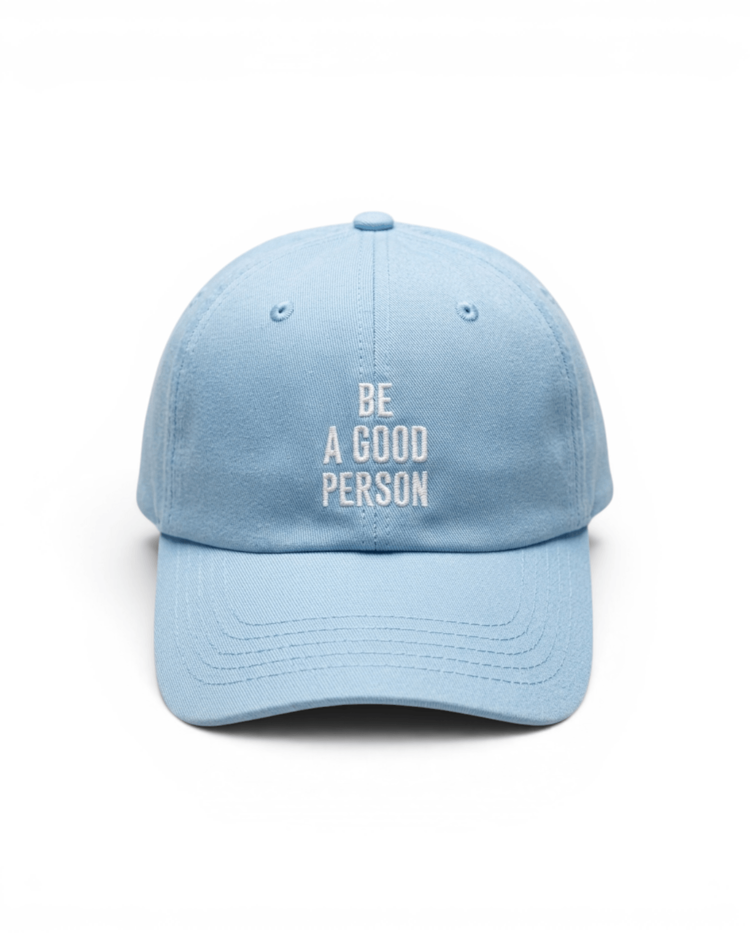 Signature Embroidered Dad Hat - Light Blue