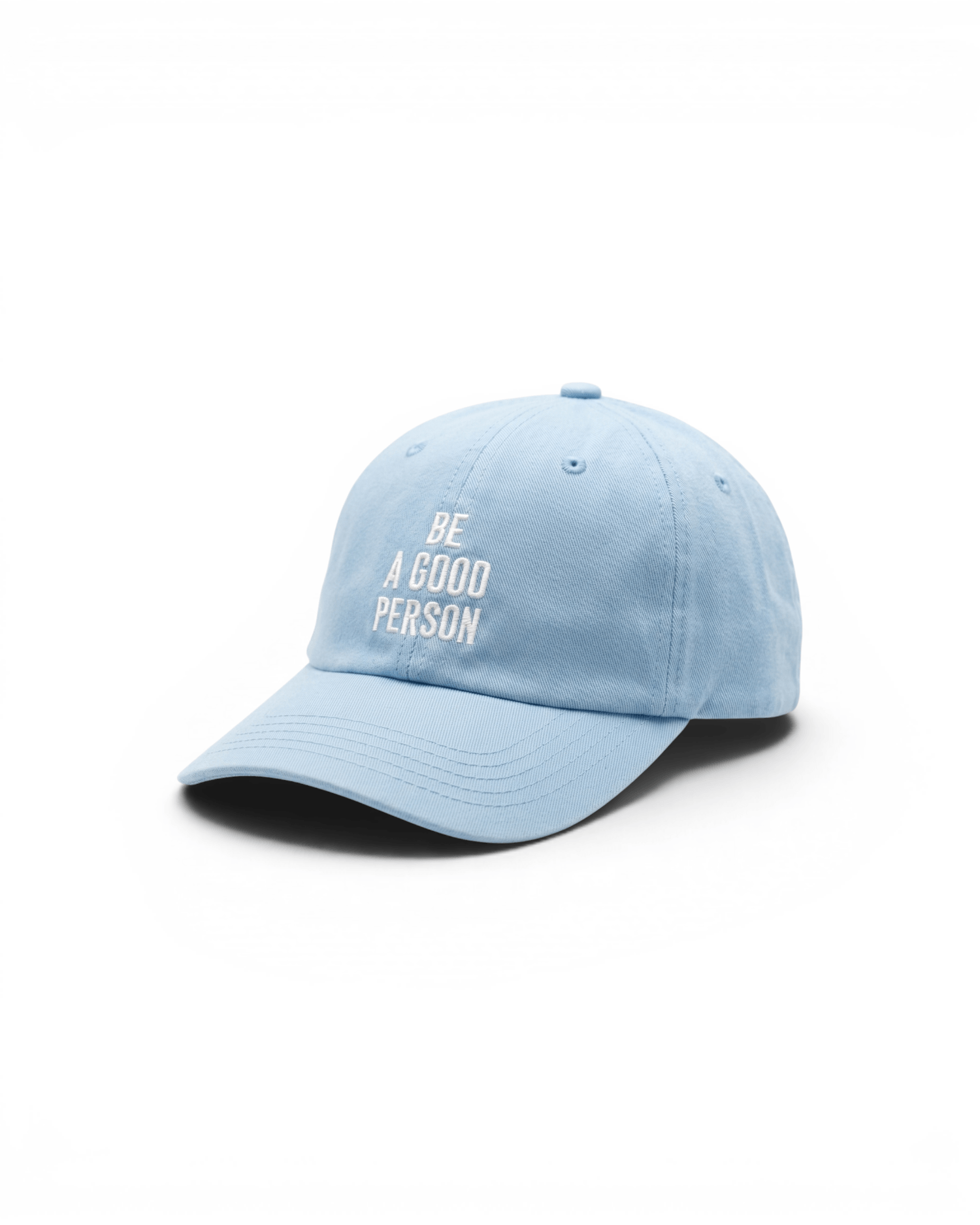 Signature Embroidered Dad Hat - Light Blue