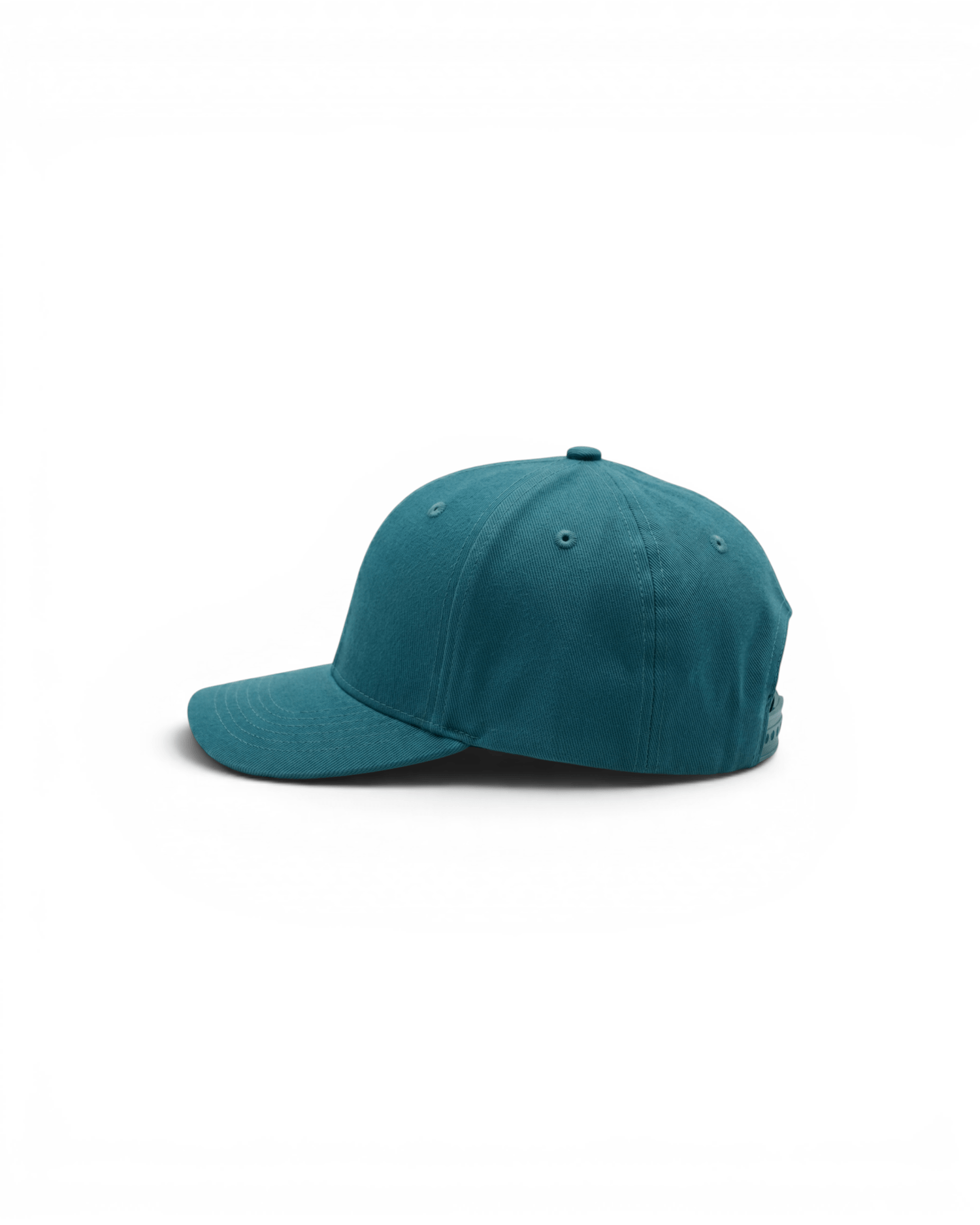 Signature Embroidered Snapback Hat - Teal Blue/ White